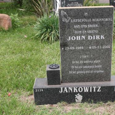JANKOWITZ John Dirk 1954-2002