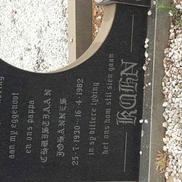 KUHN Christiaan Johannes 1930-1982