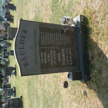 KEULDER Anna Elizabeth 1917-2005