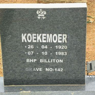 KOEKEMOER 1920-1983