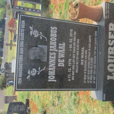 LOUBSER Johannes Jakobus de Waal 1976-2016
