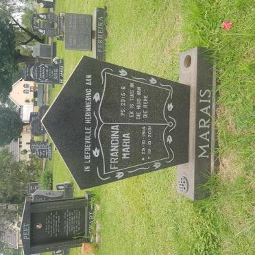 MARAIS Francina Maria 1914-2001