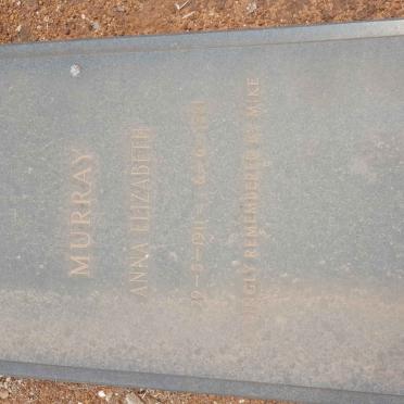 MURRAY Anna Elizabeth 1911-1981
