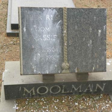 MOOLMAN Frassie 1904-1982