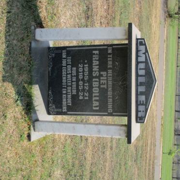 MULLER Piet Frans 1955-2010