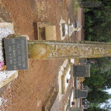 MEYER Magdalena Dorothia Aletta nee van der MERWE 1828-1918