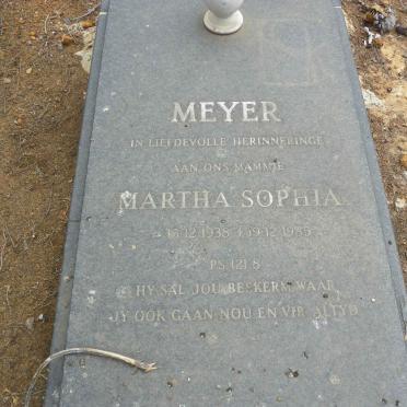 MEYER Martha Sophia 1938-1985