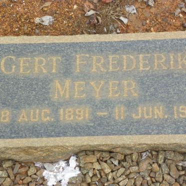 MEYER Gert Frederik 1891-1961