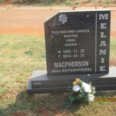 MACPHERSON Melanie nee ESTERHUYSE 1990-2014