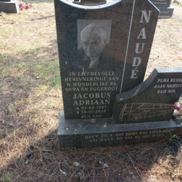 NAUDE Jacobus Adriaan 1937-2010