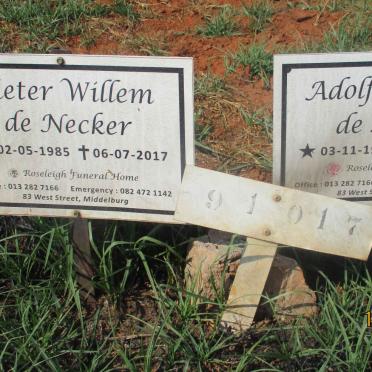 NECKER Adolf Johannes, de 1972-2018 :: DE NECKER Pieter Willem 1985-2017