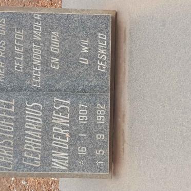 NEST Christoffel Gerhardus, van der 1907-1982