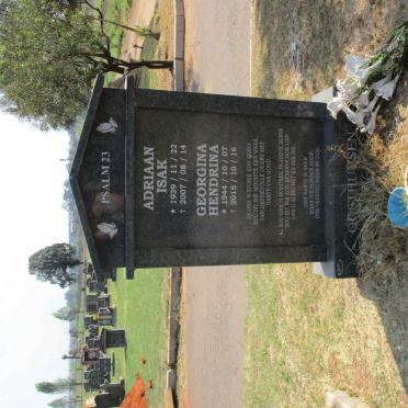 OOSTHUYSEN Adriaan Isak 1939-2007 &amp; Georgina Hendrina 1944-2015