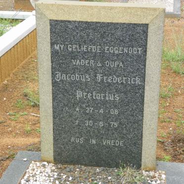 PRETORIUS Jacobus Frederick 1908-1975