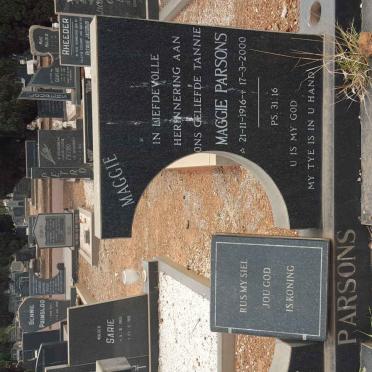 PARSONS Maggie 1916-2000 :: PARSONS Vivian Alvin 1923-1981 #2