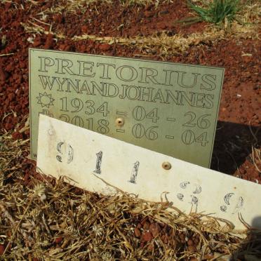 PRETORIUS Wynand Johannes 1934-2018