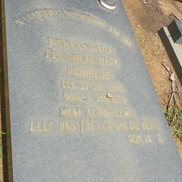 PRINSLOO Elizabeth Mary 1949-1973