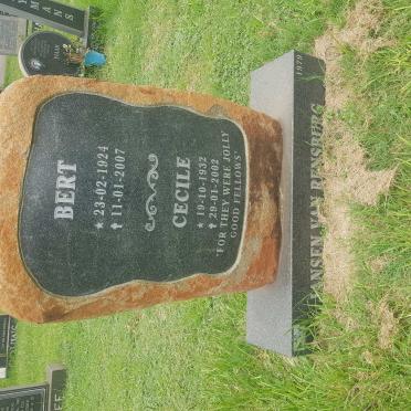 RENSBURG Bert, Jansen van 1924-2007 &amp; Cecile 1932-2002