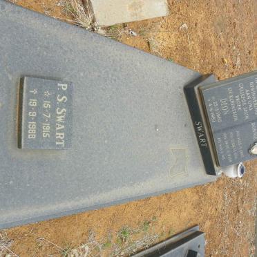 SWART P.S. 1915–1988 :: SWART Deon 1965–1982 #1