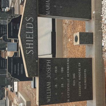 SHIELDS William Joseph 1938-1981 &amp; Maria Petronella 1943- #1