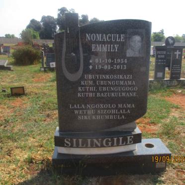 SILINGILE Nomacule Emmily 1954-2013