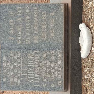 STRYDOM Lettie nee LOMBAARD 1912-1979