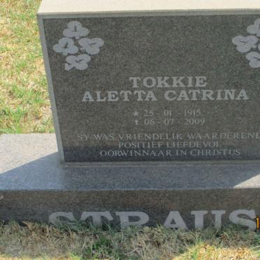 STRAUSS Aletta Catrina 1915-2009