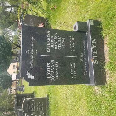 STEYN Lowies Johannes 1943-2001 &amp; Catharina Maria Francina Cecilia 1944-2017
