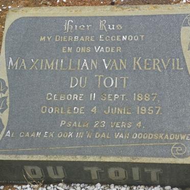 TOIT Maximillian van Kervil, du 1887-1957