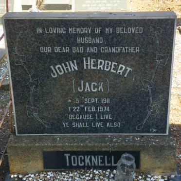 TOCKNELL John Herbert 1911-1974 &amp; Maria Johanna 1914-1985 #2