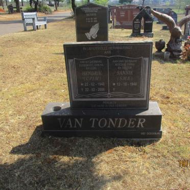 TONDER C.P.J.M., van 1940-2008 &amp; S.M.E. 1948-