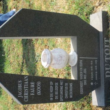 TOIT Jacobus Christiaan Faure, du 1930-2009