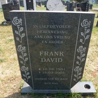 ? Frank David 1951-2005