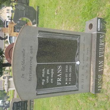VUUREN Frans, Janse van 1920-2002