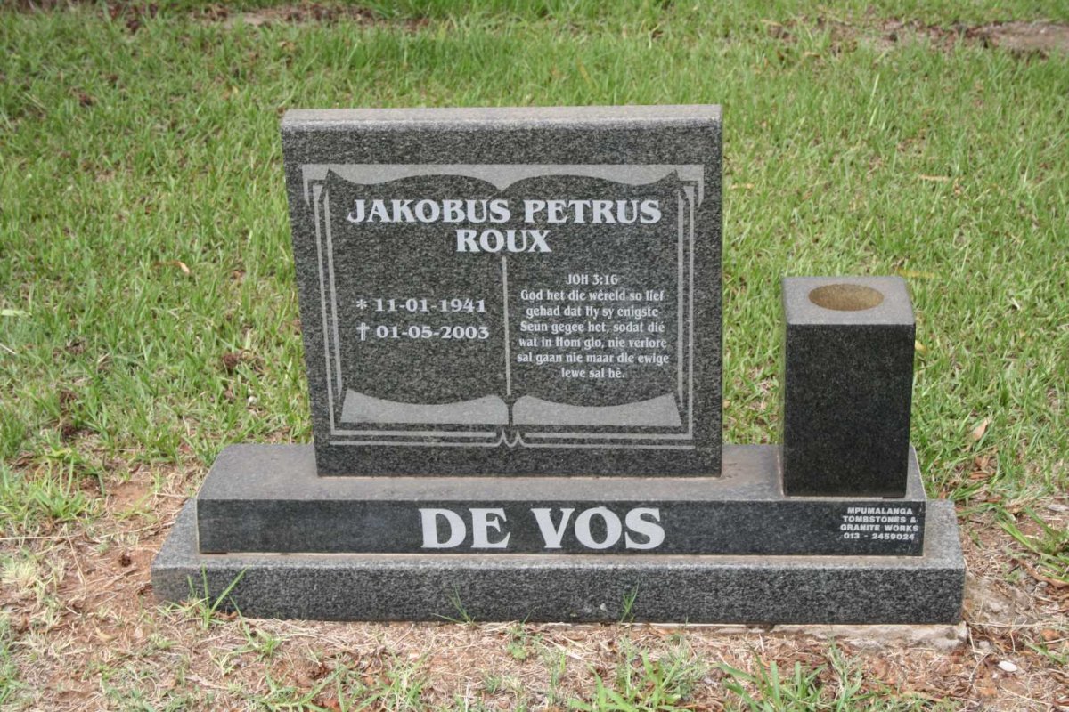 VOS Jakobus Petrus Roux, de 1941-2003