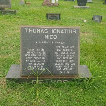 VOS Thomas Ignatius Nico, de 1950-2001