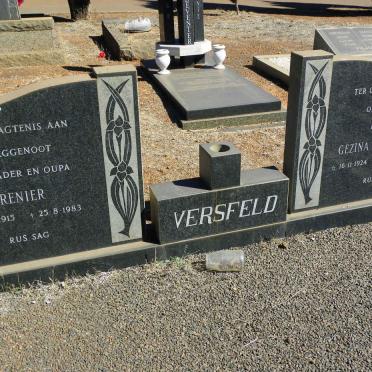 VERSFELD Renier 1915-1983 &amp; Gezina Wilhelmina 1924-1989