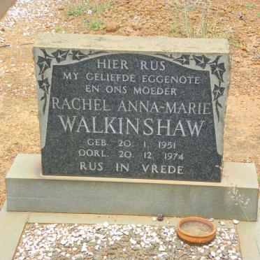 WALKINSHAW Rachel Anna-Marie 1951-1974