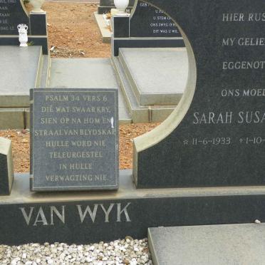 WYK Sarah Susanna, van 1933-1980