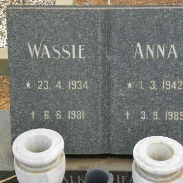 WASSERMAN Wassie 1934–1981 & Anna 1942–1989 #2