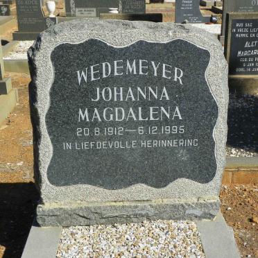 WEDEMEYER Johanna Magdalena 1912-1995