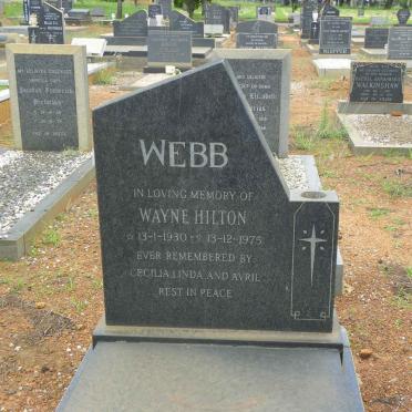 WEBB Wayne Hilton 1930-1975