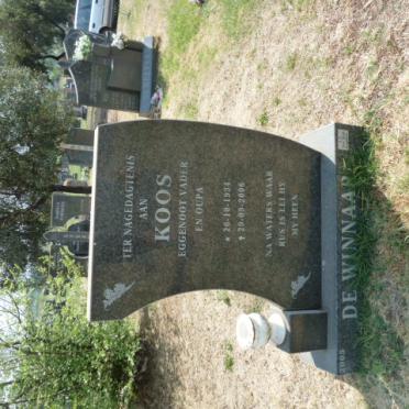 WINNAAR Koos, de 1934-2006