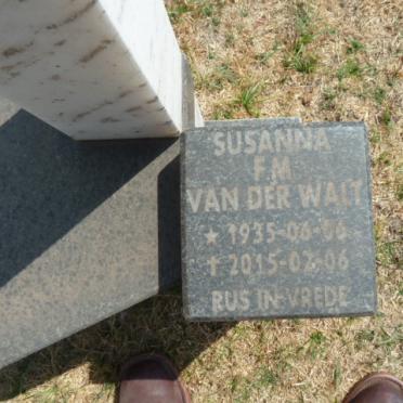 WALT Jacobus Christoffel, van der 19??–20?? & Susanna F.M. 1935–2015 #2