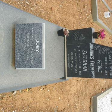 ZIETSMAN Petrus Johannes Frederich 1914-1980 &amp; Joey 1922-2009