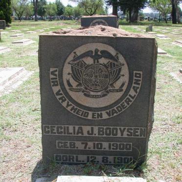 BOOYSEN Cecilia J. 1900-1901