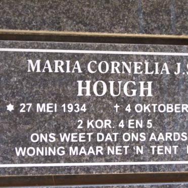 HOUGH Maria Cornelia J.S. 1934-2006