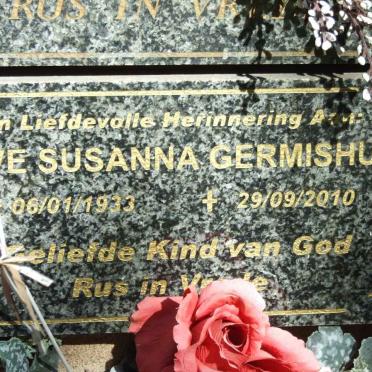 GERMISHUYS Olive Susanna 1933-2010