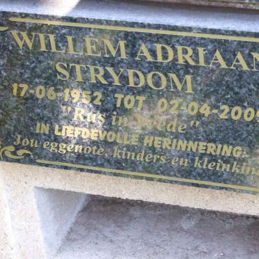 STRYDOM Willem Adriaan 1952-2009