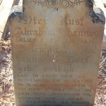 KORF Abraham Johannes 1900-1901 #1